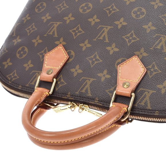 Louis Vuitton Monogram Alma Handbag Brown Canvas - Picture 3 of 9